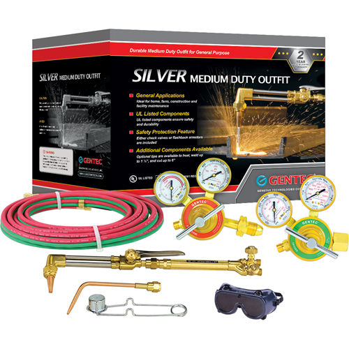 Silver Medium-Duty Welding & Cutting Outfits, 1/2" Cut, 1/4" Weld MAS Chibougamau