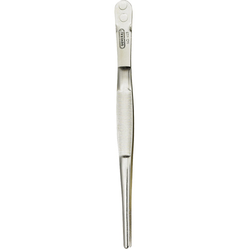 Industrial Tweezers with Blunt Serrated Tip MAS Chibougamau