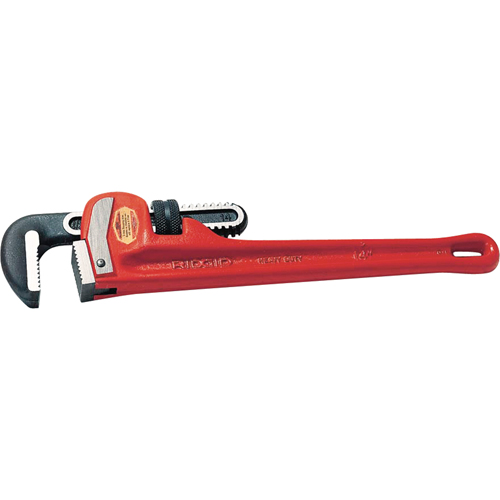 Straight Pipe Wrench No.10, 1-1/2" Jaw Capacity, 10" Long, Powder Coated Finish MAS Chibougamau