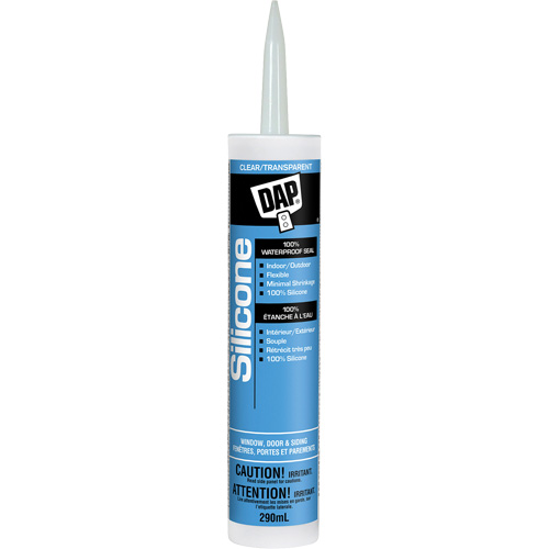 Silicone Sealant, 290 ml, Tube, Clear MAS Chibougamau