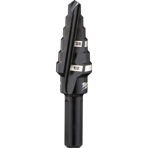 Foret &eacute;tag&eacute; no 6, 3/8" - 1/2", Incr&eacute;ments de 1/16", Acier rapide MAS Chibougamau