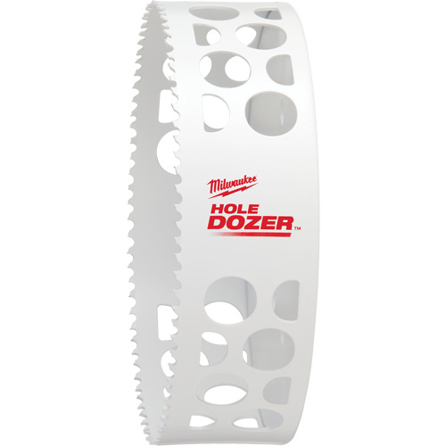Hole Dozer Hole Saw, 6", 1-5/8" Depth of Cut, Bi-Metal MAS Chibougamau