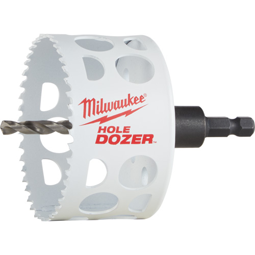 Hole Dozer Hole Saw with Arbor, 3", 1-5/8" Depth of Cut, Bi-Metal MAS Chibougamau