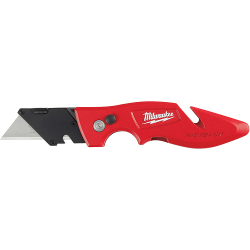 Couteau utilitaire rabattable Fastback, 2" lame, lame en Acier au carbone, poign&eacute;e en M&eacute;tal MAS Chibougamau