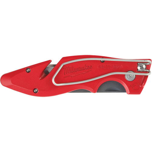 Couteau utilitaire rabattable Fastback, 2" lame, lame en Acier au carbone, poign&eacute;e en M&eacute;tal MAS Chibougamau