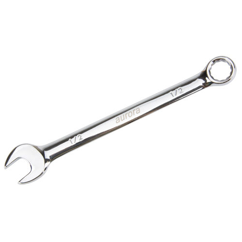 Combination Wrench, 12 Point, 1/2", Chrome Finish MAS Chibougamau