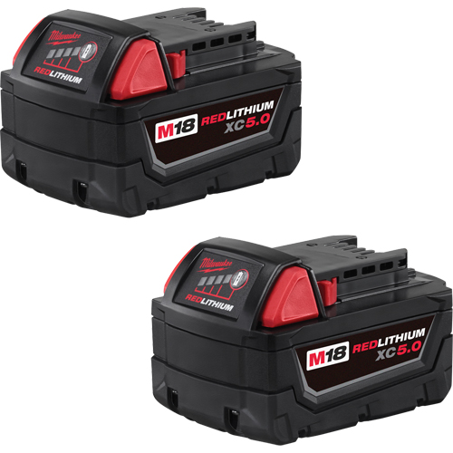 Ensemble de blocs-piles M18 Redlithium, Lithium-ion, 18 V, 5,0 A MAS Chibougamau