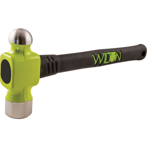 BASH&reg; Ball Pein Hammer, 40 oz. Head Weight, Plain Face, Cushion Handle MAS Chibougamau