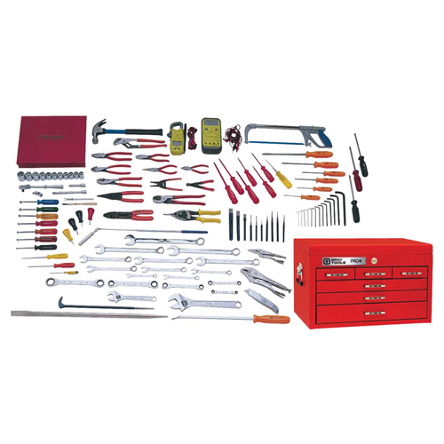Electricians Master Set With Top Chest, 114 Pieces MAS Chibougamau