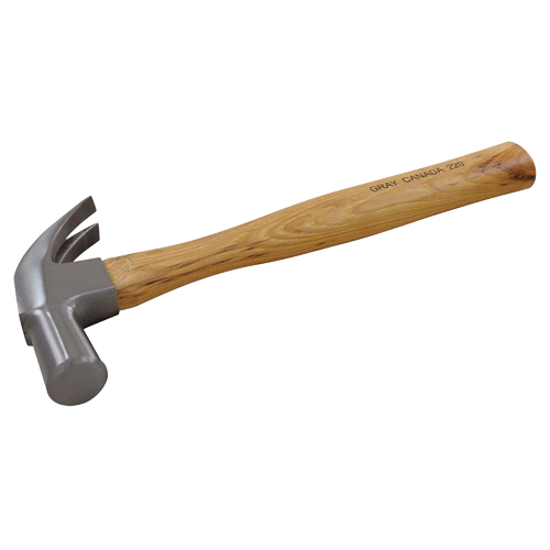 Claw Hammer, 1.25 lbs., Wood Handle, 13" L MAS Chibougamau