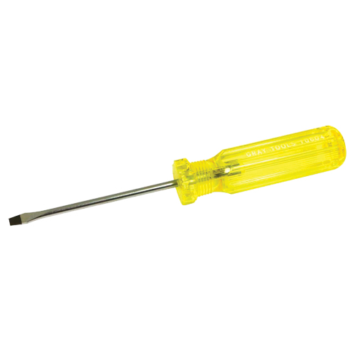 Slotted Screwdriver, 3/16", 8-1/4" L, Plastic Handle MAS Chibougamau