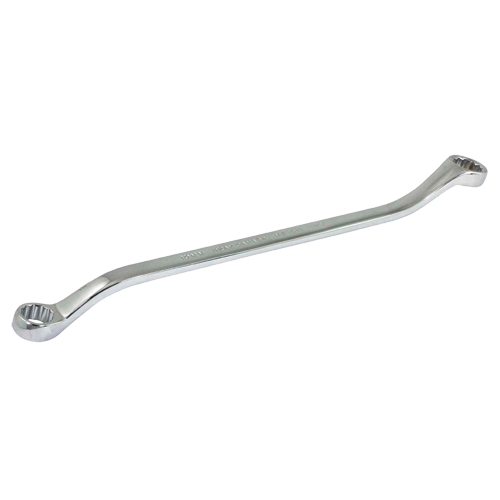 Box End Wrench, 12 Point, 10 mm x 11 mm, 15° Offset, Chrome Finish MAS Chibougamau