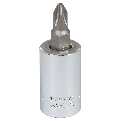 Head Socket, Phillips, #2 x 1.93" L, 3/8" Square Drive Drive MAS Chibougamau