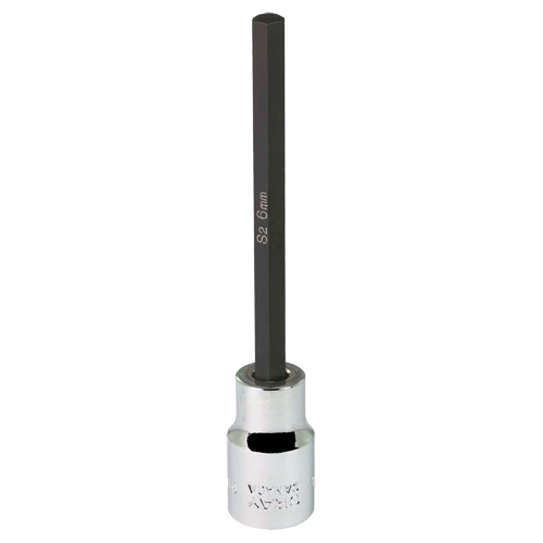 Extra Long Bit  Socket, 6 mm x 4" L, 3/8" Drive MAS Chibougamau