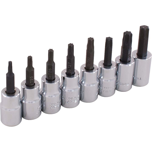 Socket Set, Torx&reg;, 3/8" Drive, 8 Pcs MAS Chibougamau
