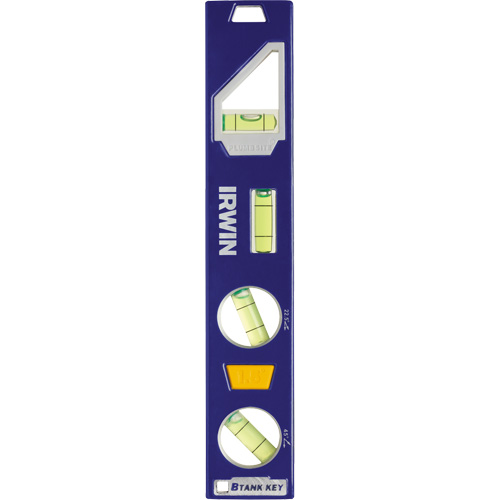 250 Series Heavy-Duty Torpedo Level, 9" L, Aluminum, 4 Vials, Magnetic MAS Chibougamau