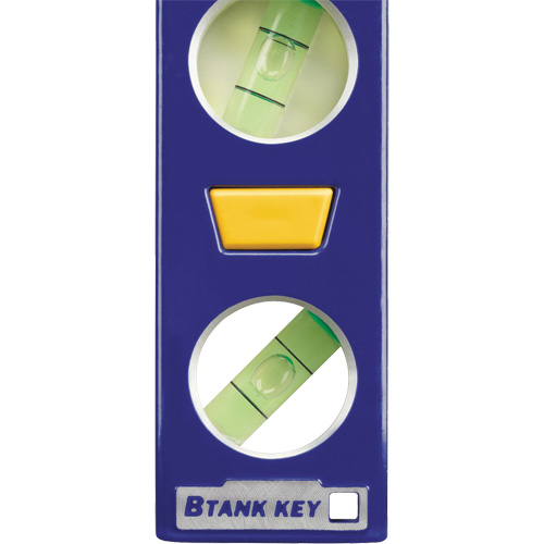250 Series Heavy-Duty Torpedo Level, 9" L, Aluminum, 4 Vials, Magnetic MAS Chibougamau