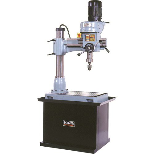 Radial Drilling Machine, 1/2" Chuck, 5 Speed(s), 21-5/8" W X 19-5/8" L, #3 Morse MAS Chibougamau
