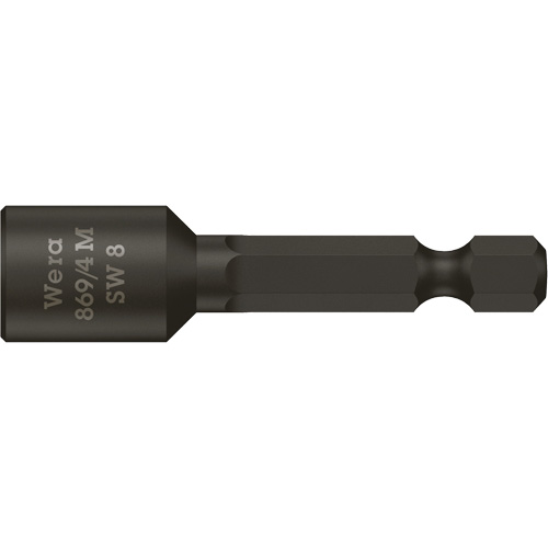 Nutsetters, 8 mm Tip, 1/4" Drive, 50 mm L, Magnetic MAS Chibougamau