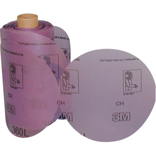 Rouleau de disques abrasifs Stikit 360L, 6" dia., Grain P800, Oxyde d'aluminium MAS Chibougamau