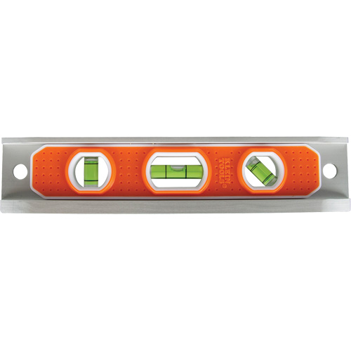 Torpedo Level, 9" L, Aluminum, 3 Vials, Magnetic MAS Chibougamau
