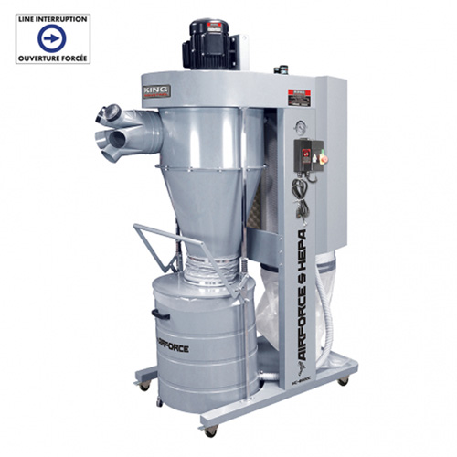Cyclone Dust Collector, 35" x 65-1/2" x 91-5/8" MAS Chibougamau