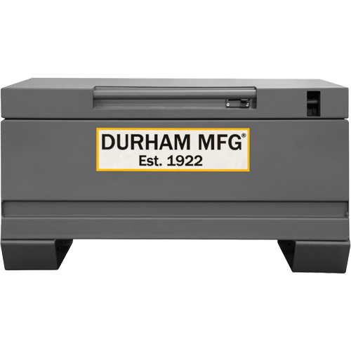 Jobsite Storage Box, 32" x 19" x 17-13/16", Steel, Grey MAS Chibougamau