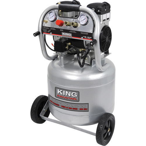 Compresseur &agrave; air sans huile ultra silencieux, &eacute;lectrique, 10 gal. (12 gal. US), 125 PSI, 120/1 V MAS Chibougamau