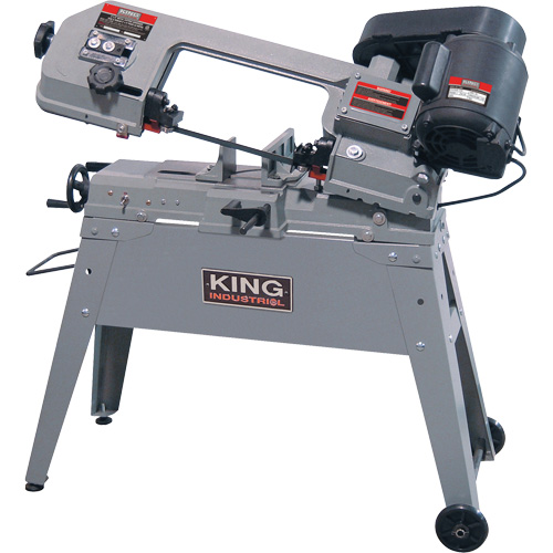 Metal Cutting Band Saw, Horizontal/Vertical, 5" Round and 4-1/2" x 6" Rectangular Cutting Capacity MAS Chibougamau