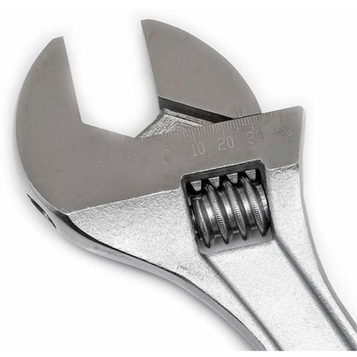 Cl&eacute; &agrave; molette, 15" lo, la max. 1-11/16", Chrome MAS Chibougamau