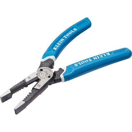 Outil polyvalent Klein-Kurve pour d&eacute;nuder, couper et sertir les fils, 8-1/4" lo, 8 - 20 AWG MAS Chibougamau