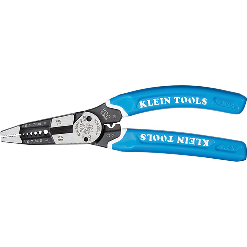 Outil polyvalent Klein-Kurve pour d&eacute;nuder, couper et sertir les fils, 8-1/4" lo, 8 - 20 AWG MAS Chibougamau
