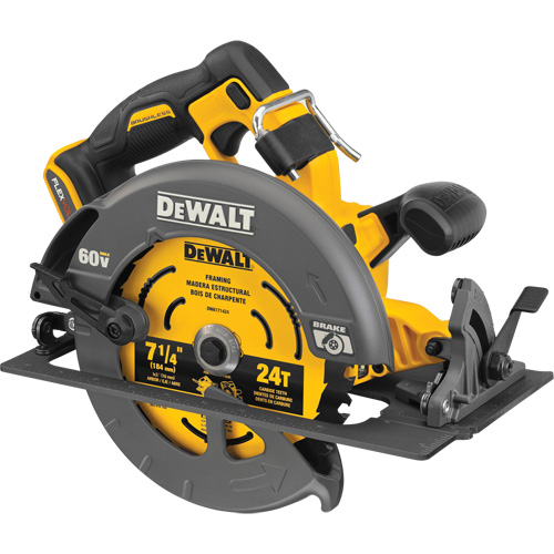 FlexVolt&reg; Max Brushless Circular Saw with Electric Brake (Tool Only), 7-1/4", 60 V MAS Chibougamau