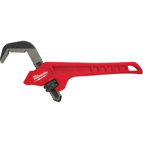 Cl&eacute; &agrave; tuyau hexagonale coud&eacute;e en acier, Cap des m&acirc;choires 2-5/8", Longueur 10-1/2", Fini Rev&ecirc;tement en poudre, Prise Ergonomique MAS Chibougamau