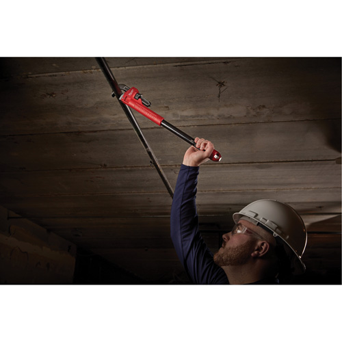 Cl&eacute; &agrave; tuyau adaptable Cheater, Cap des m&acirc;choires 2-1/2", Longueur 18"/24"/10", Fini Rev&ecirc;tement en poudre, Prise Ergonomique MAS Chibougamau