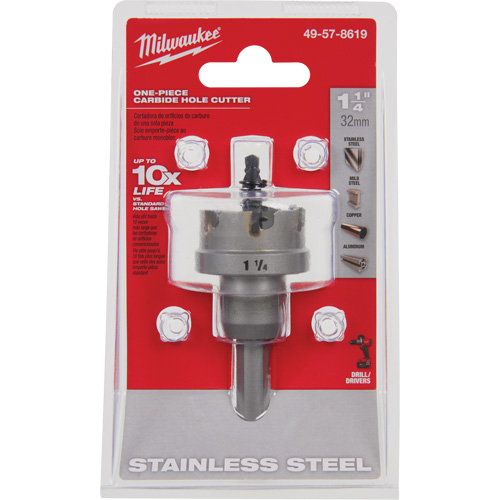 Scies-cloches au carbure monobloc, 1-1/4", Profondeur de la coupe de 3/16" MAS Chibougamau