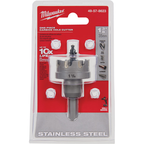 Scies-cloches au carbure monobloc, 1-3/8", Profondeur de la coupe de 3/16" MAS Chibougamau