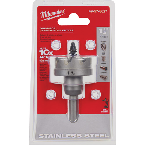 Scies-cloches au carbure monobloc, 1-1/2", Profondeur de la coupe de 3/16" MAS Chibougamau