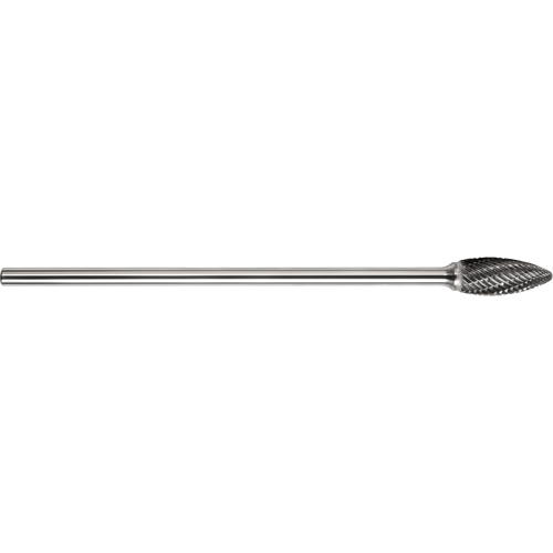 DRILLCO Single Cut Ballnose Cone Burr, SH-2L6 MAS Chibougamau