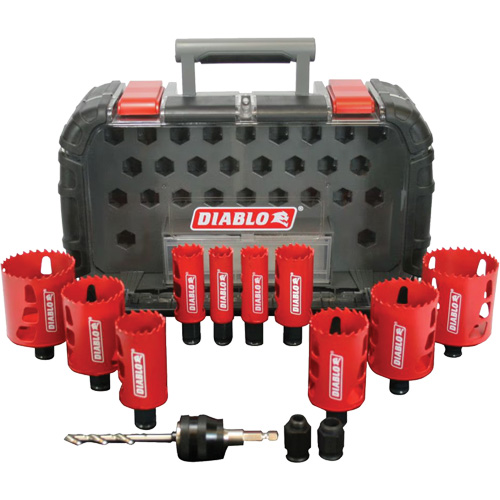 General Purpose Bi-Metal Hole Saw Set, 14 Pieces MAS Chibougamau