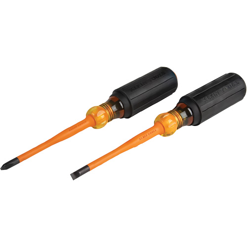 Slim-Tip Insulated Screwdriver Set, 1000 V, 2 Pcs MAS Chibougamau