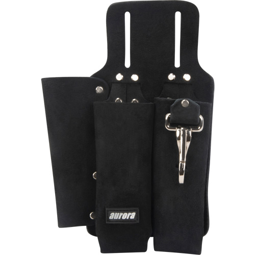 Porte-outils pour monteur de ligne, Porte-outil multiple, Cuir, 3 Poches MAS Chibougamau