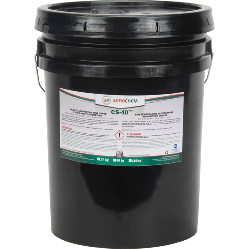 AEROCHEM CS-40 Low-Temperature Multi-Purpose Grease, 17 kg, Pail MAS Chibougamau