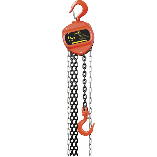 VCH Series Chain Hoist, 20' Lift, 1100 lbs. (0.5 tons) Capacity, Heat-Treated Alloy Steel Chain MAS Chibougamau