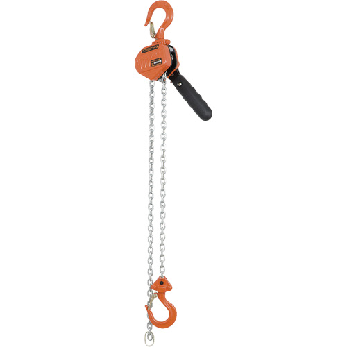 KLP-50-5 VLP Series Heavy-Duty Lever Puller, 5' Lift, 1000 lbs. (0.5 tons) Capacity, Galvanized Steel Chain MAS Chibougamau