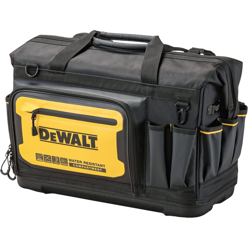 Sac &agrave; outils &agrave; bouche ouverte PRO 20", 33 pochettes, Noir/Jaune MAS Chibougamau