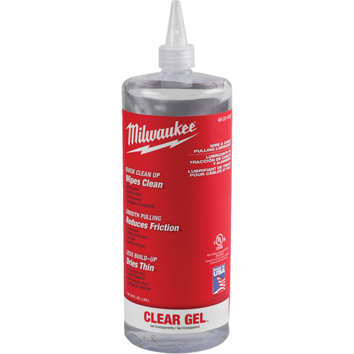 Gel lubrifiant transparent pour tirer les fils & c&acirc;bles, Bouteille pressable MAS Chibougamau