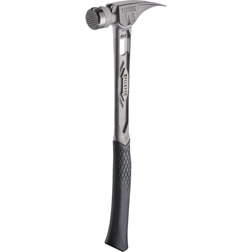 Marteau de charpente en titane meul&eacute; TIBONE, 15 oz, Prise en Acier plein, 17-17/50" lo MAS Chibougamau