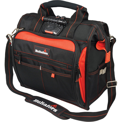 Sac &agrave; outils &eacute;clair&eacute; pour technicien, Polyester balistique, Noir/Rouge MAS Chibougamau