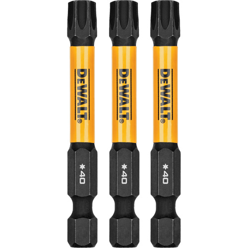 3-Piece FLEXTORQ&reg; Impact Screwdriving Bits, Torx, T-40, 1/4" Drive MAS Chibougamau